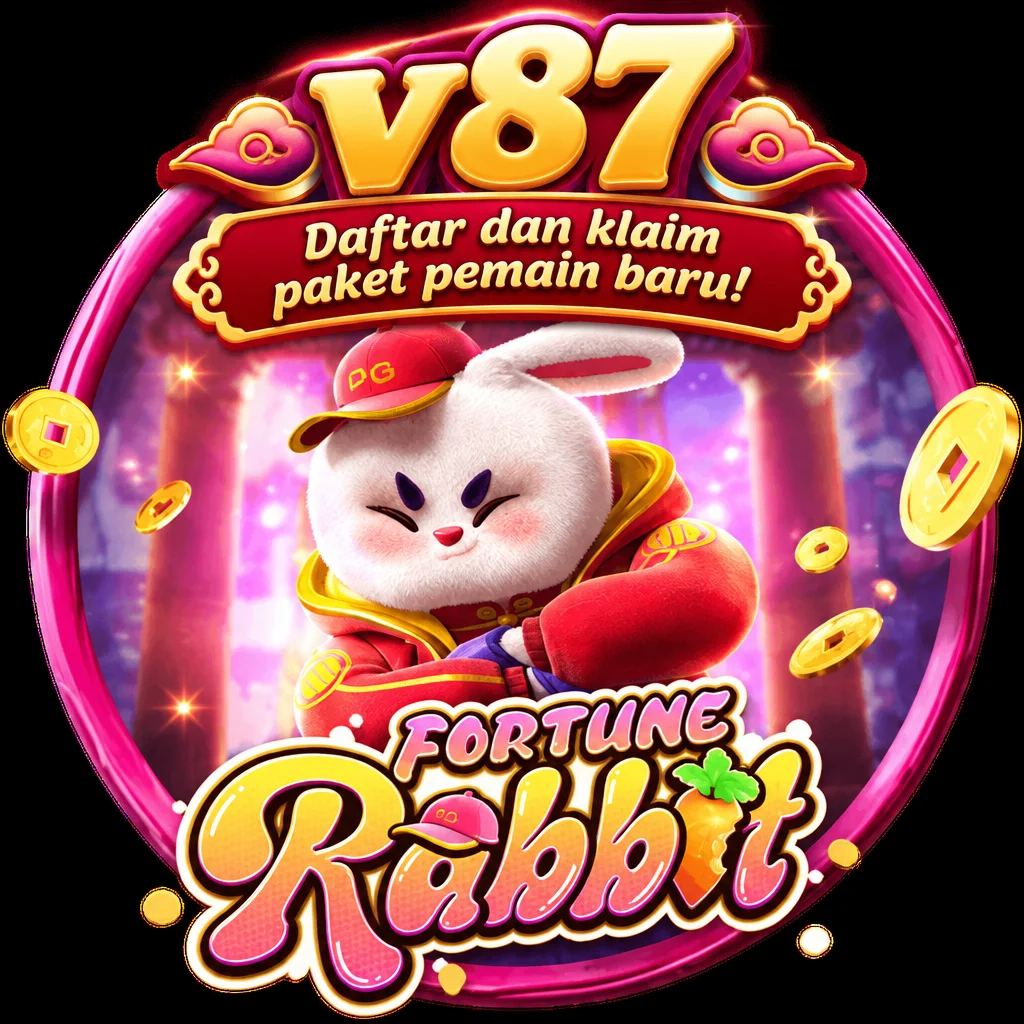 v87 · Fortune Rabbit · Tampilan permainan